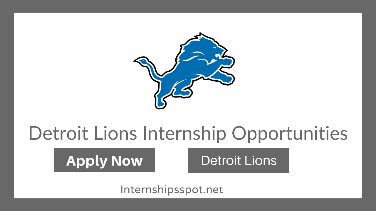 Detroit Lions Internships Opportunities